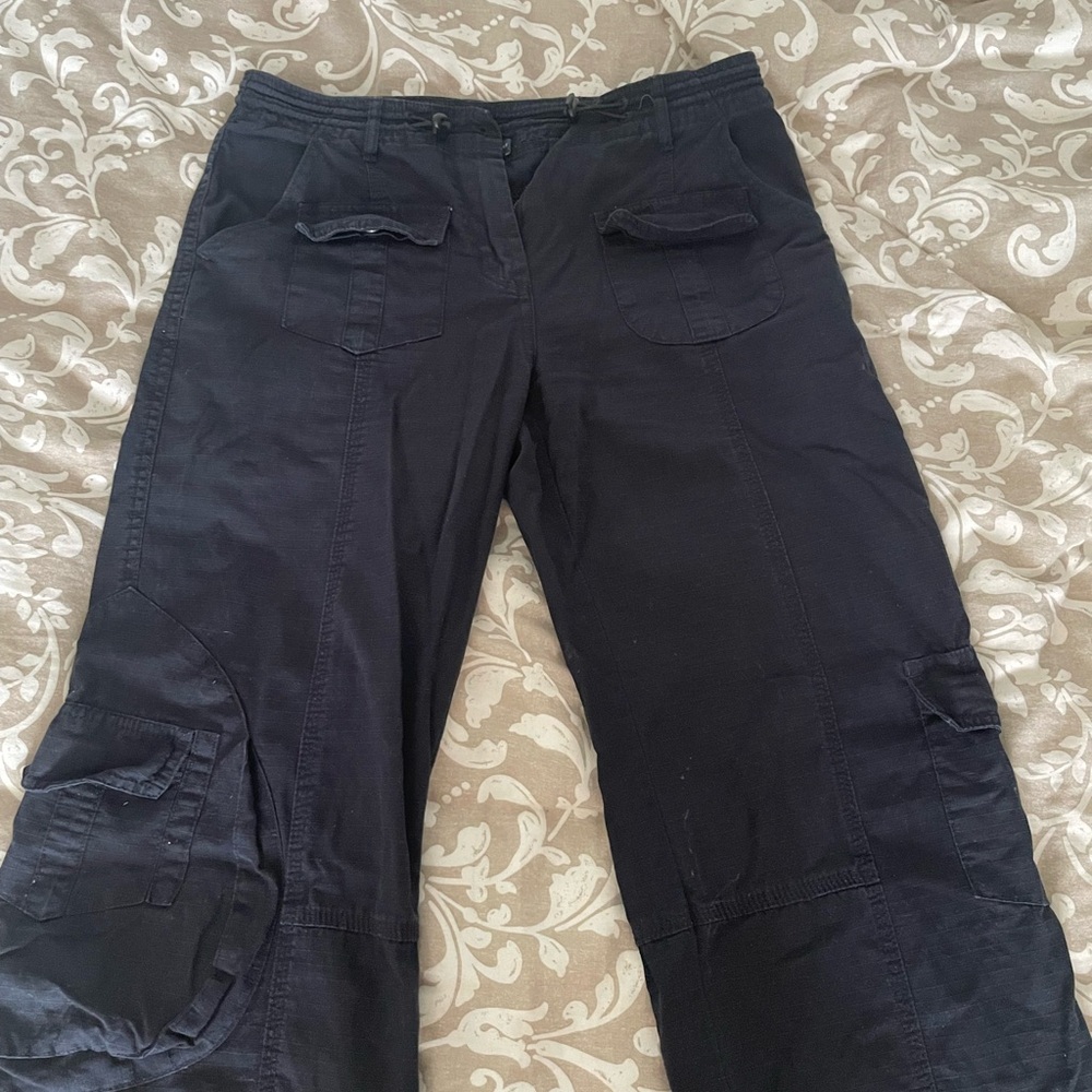 Brandy Melville Kim Cargo Pants Navy